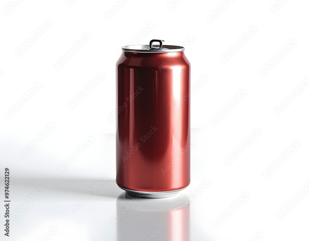 Aluminum soda can isolated on white background Aluminum soda can isolated on white background