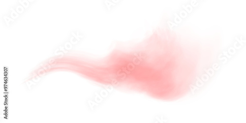 Red fog or smoke. Red smog clouds on floor. Cigarette smoke. Morning fog over land or water surface. Magic haze. Cloud, smoke, fog. PNG. 