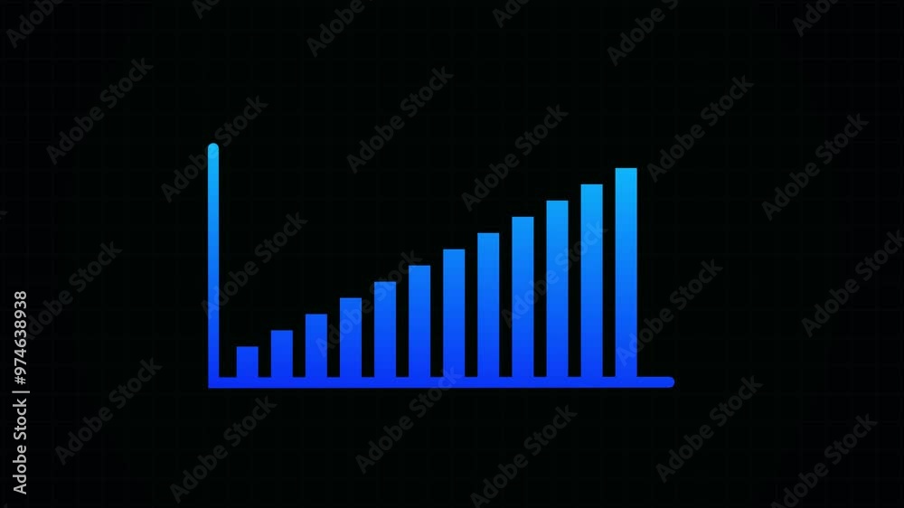 Business Graph Icon Animation – Trend Chart Analysis Visual Business Graph Icon Animation – Trend Chart Analysis Visual