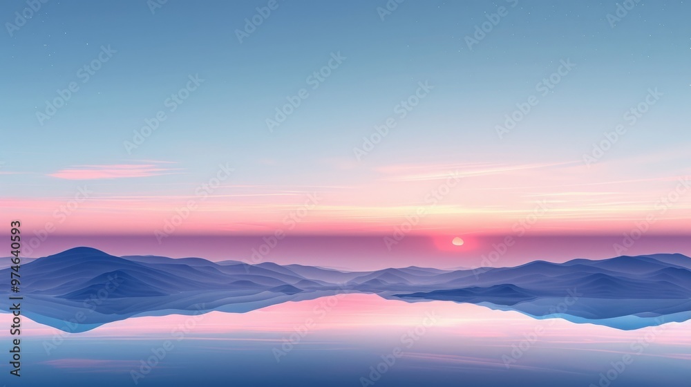 Minimalist Background: Dramatic Sunset Over a Beach Horizon with Soft Blue and Red Gradients
Minimalist Background: Dramatic Sunset Over a Beach Horizon with Soft Blue and Red Gradients