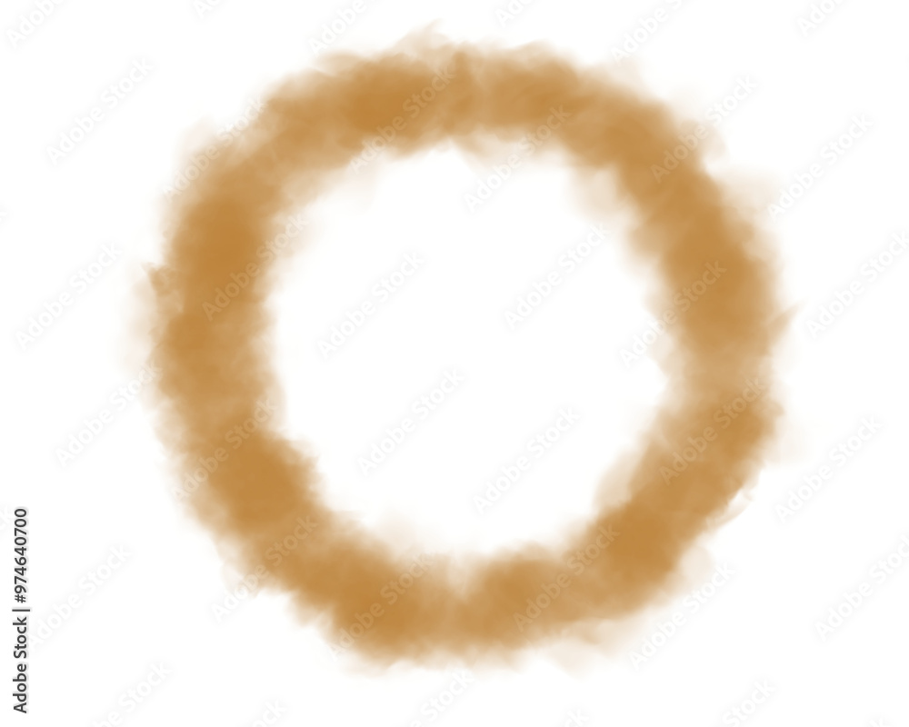 Fog or smoke. Yellow ring of smog cloud on isolated transparent special effect. Smoke cloud as ring, magic haze. Yellow smoke rings from cigarette, pipe or vape. Realistic circle of steam clouds of s Fog or smoke. Yellow ring of smog cloud on isolated transparent special effect. Smoke cloud as ring, magic haze. Yellow smoke rings from cigarette, pipe or vape. Realistic circle of steam clouds of s