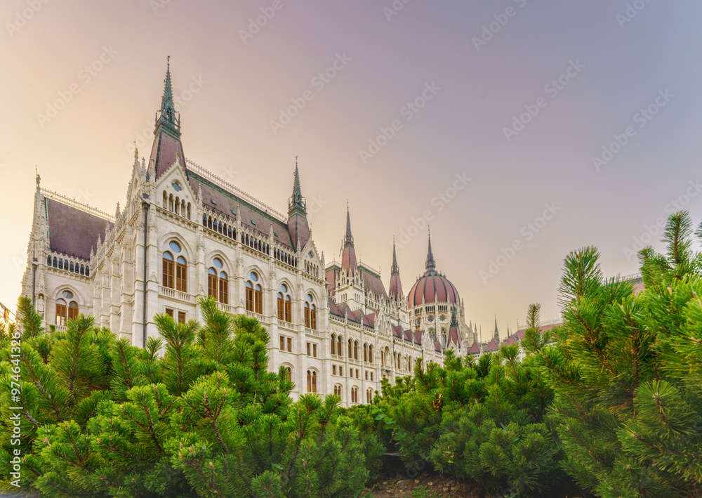 Hungarian Parliament Building at Dusk.. Hungarian Parliament Building at Dusk..