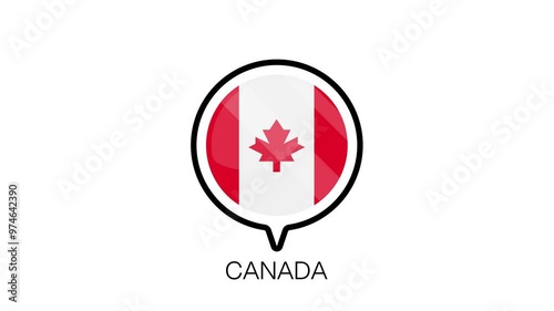 canada Flag Animation - Iconic National Flag in Action