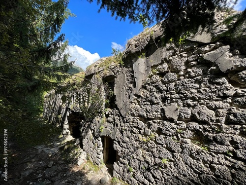 Fort Hermann (Triglav National Park, Slovenia) - Festung Fort Hermann (Triglav-Nationalpark, Slowenien) - Zgornja trdnjava Kluže ali Utrdba Fort Hermann, Bovec (Triglavski narodni park, Slovenija) photo