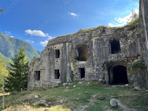 Fort Hermann (Triglav National Park, Slovenia) - Festung Fort Hermann (Triglav-Nationalpark, Slowenien) - Zgornja trdnjava Kluže ali Utrdba Fort Hermann, Bovec (Triglavski narodni park, Slovenija) photo