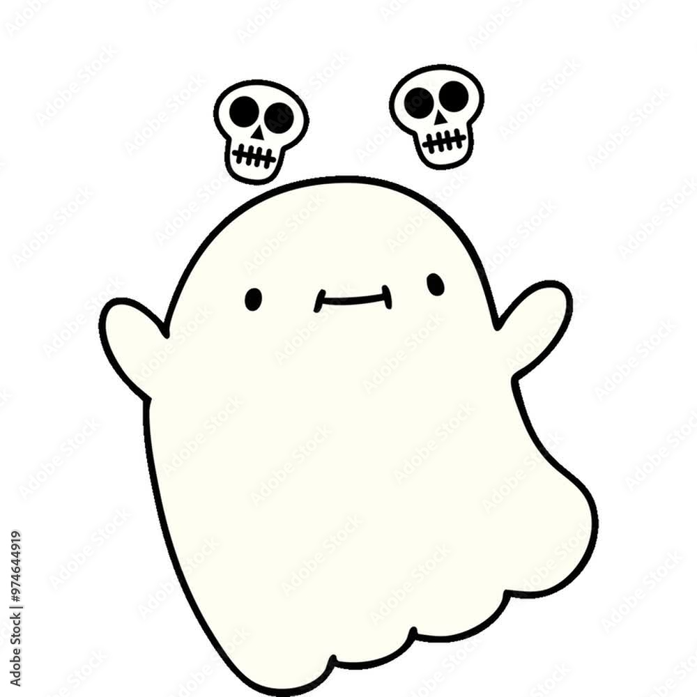 cartoon of a happy halloween ghost cartoon of a happy halloween ghost