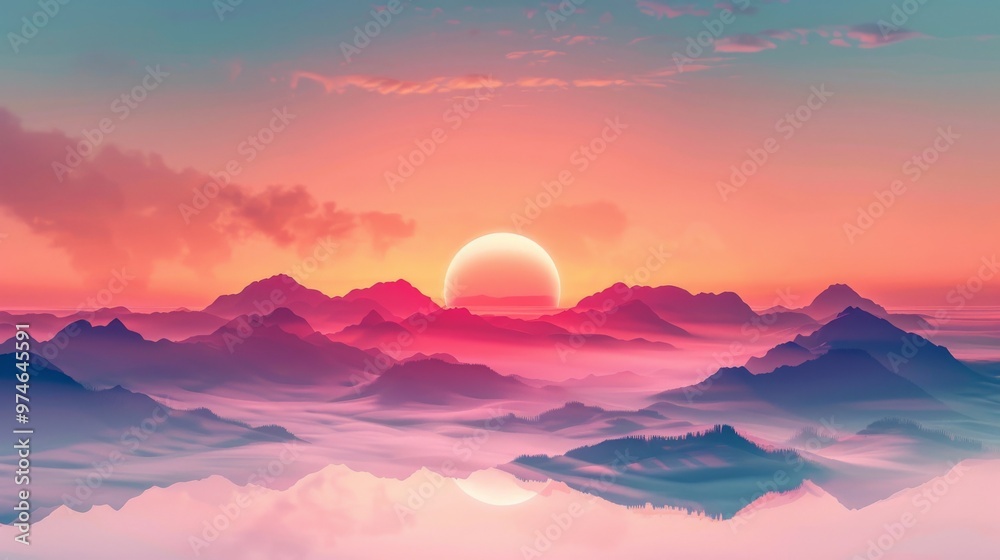 Minimalist Background: Dramatic Sunset Over a Beach Horizon with Soft Blue and Red Gradients
Minimalist Background: Dramatic Sunset Over a Beach Horizon with Soft Blue and Red Gradients