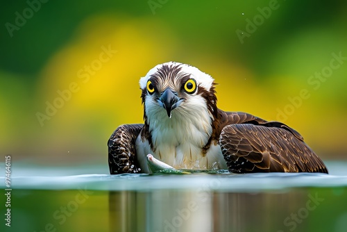 An osprey scanning the water from above, searching for the perfect fish to dive after photo