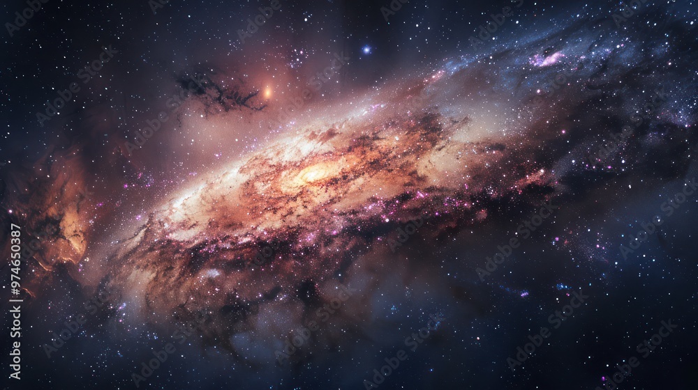 Spiral Galaxy in the Vastness of Space Spiral Galaxy in the Vastness of Space