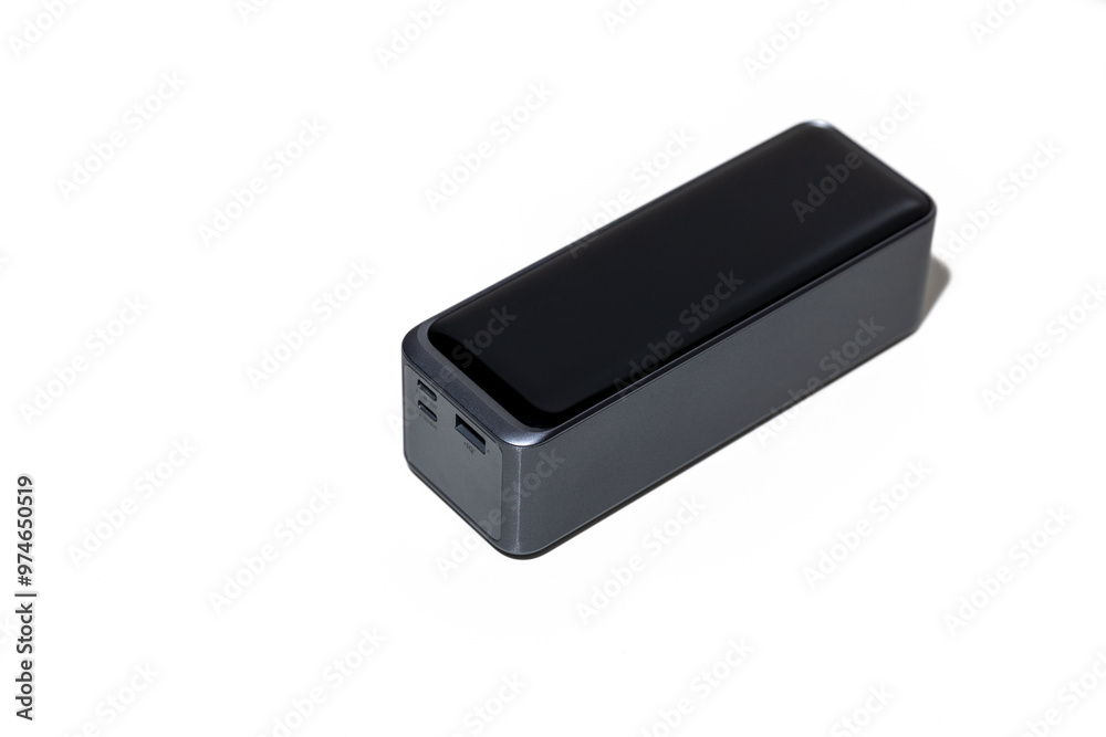 Powerbank isolated on white background with copy space