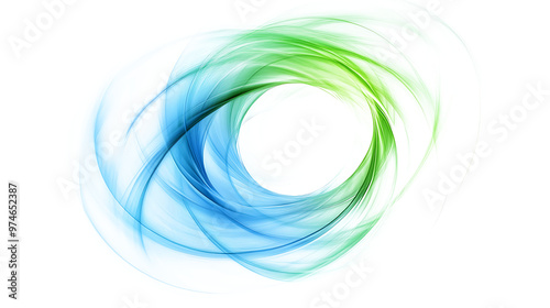 swirl of electric blue energy against on transparent background, Abstract swirl of blue light against a dark background. This hypnotic image evokes feelings of energy, mystery, and the cosmos.