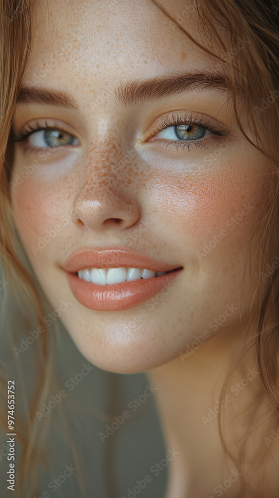 Serene close-up portrait of a woman with a soft expression, capturing her natural beauty and confidence in gentle lighting. Serene close-up portrait of a woman with a soft expression, capturing her natural beauty and confidence in gentle lighting.
