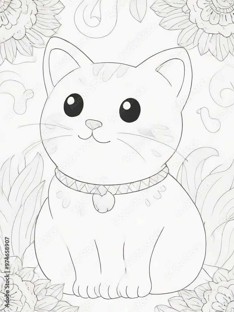 Obraz premium coloring cartoon book