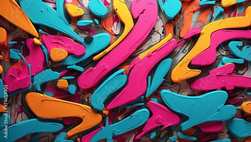 Wallpaper Mural Graffiti Wall Abstract Background Genera Torontodigital.ca