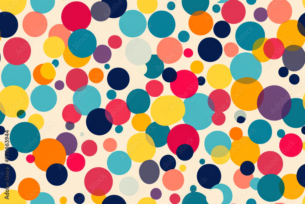 Editable Abstract with Colorful Circles Pattern. Editable Abstract with Colorful Circles Pattern.