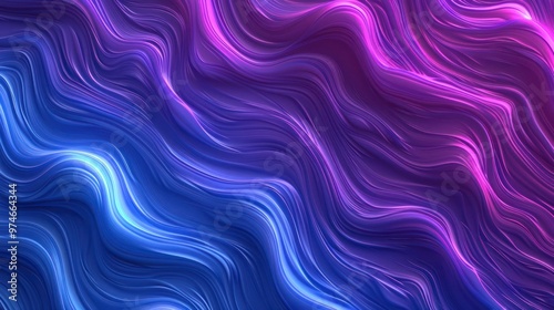 Abstract Wavy Lines Neon Colors