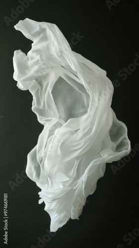 Cloth – Artistic Photo of Flowing Cloth Suspended in Midair Creating a Weightless Appearance