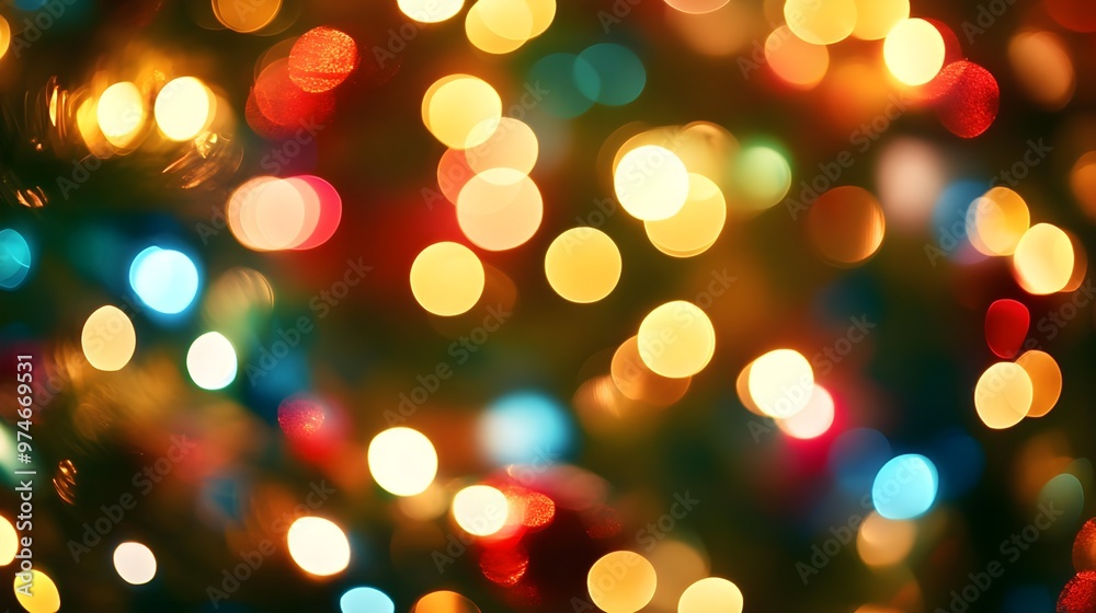 Colorful Bokeh Lights Festive Background Colorful Bokeh Lights Festive Background