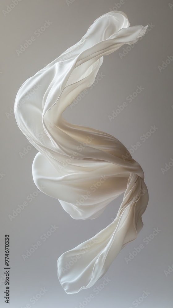 Cloth – Artistic Photo of Flowing Cloth Suspended in Midair Creating a Weightless Appearance