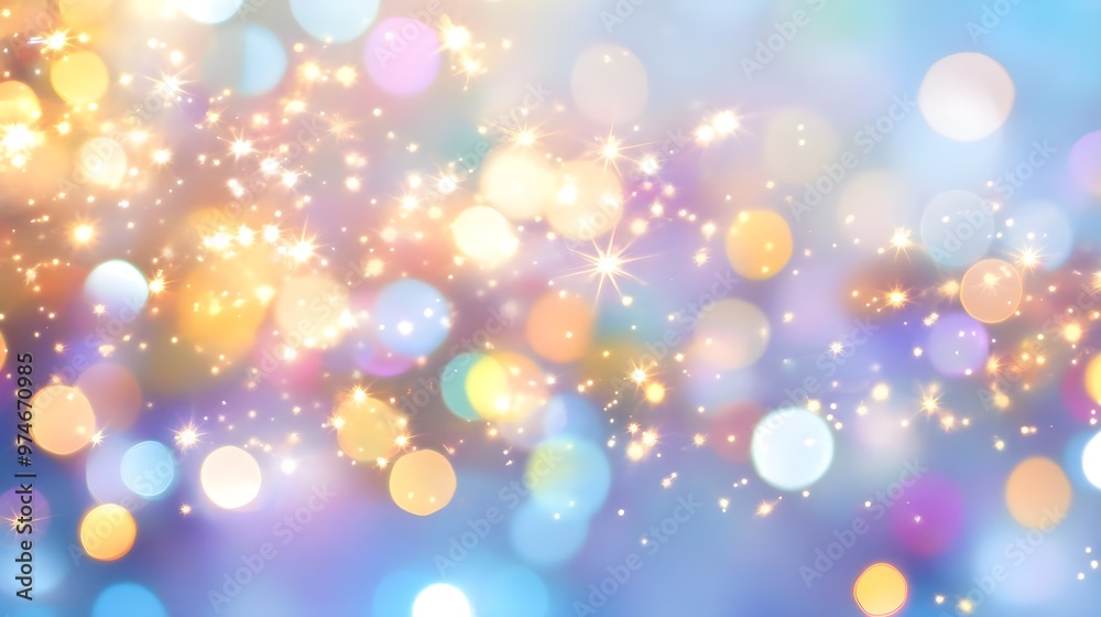 Obraz premium Festive Blurred Lights Background for Holiday Designs