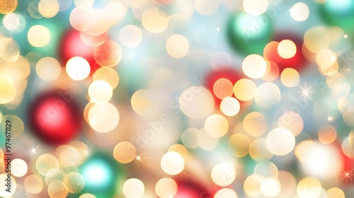 Festive Bokeh Lights Background - Holiday Celebration