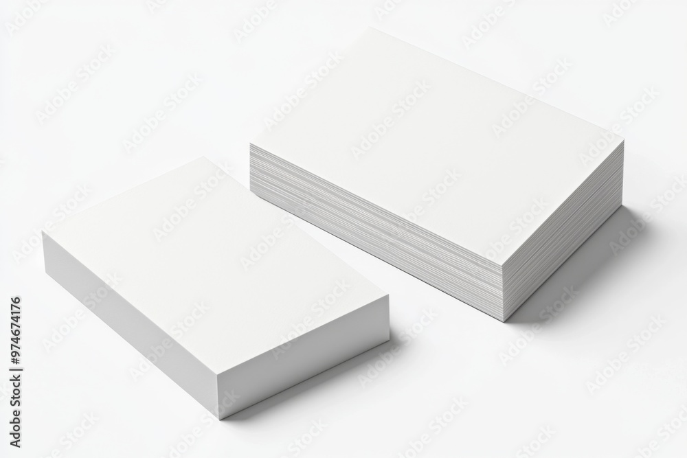 Business Card Mockup on Isolated Background created with Generative AI Business Card Mockup on Isolated Background created with Generative AI