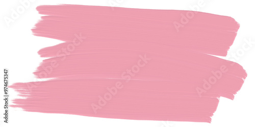 pink brush banner for text label_amaranth pink single illustration on transparency background