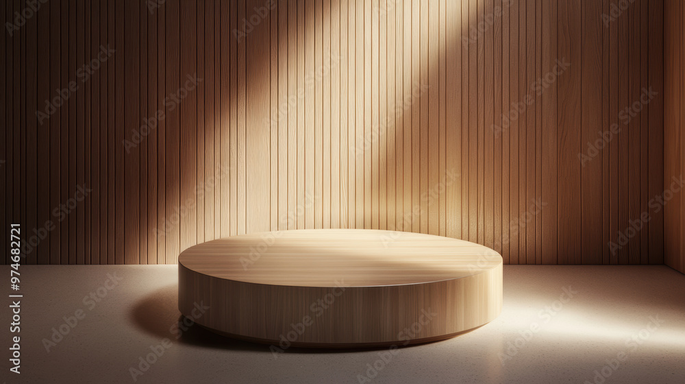 Wooden Platform Mockup. Wooden Platform Mockup.