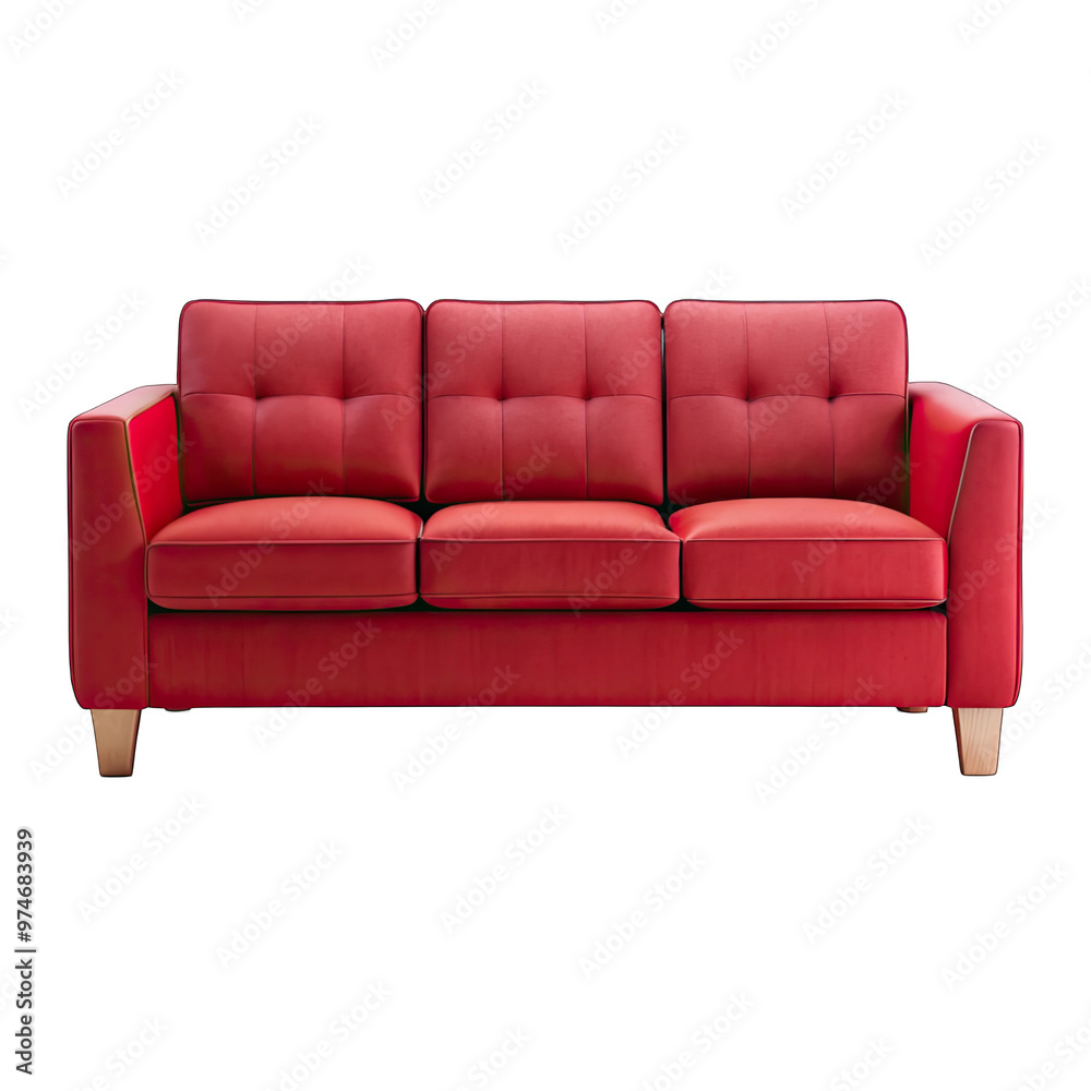 red sofa isolated red sofa isolated