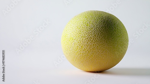 melon isolated on white background Clipping Path : Generative AI