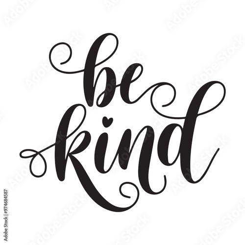 Be kind Typography arts design