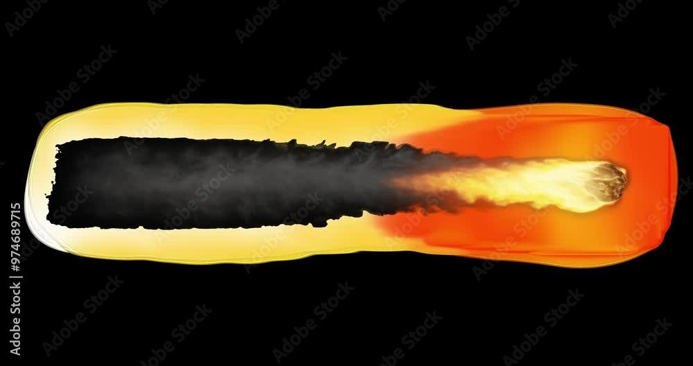 Fireball with a smoky flame trail on an alpha background. Ideal for easy integration as a layer in visual effects, motion graphics, and video editing. Seamless loop for flexible use in compositions. Fireball with a smoky flame trail on an alpha background. Ideal for easy integration as a layer in visual effects, motion graphics, and video editing. Seamless loop for flexible use in compositions.