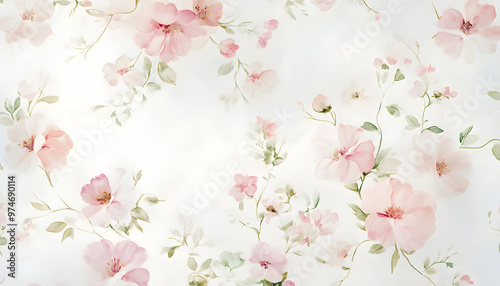 Incorporate simple floral motifs in soft pastel shades to create a light and airy wallpaper suitable for nature or feminine themes