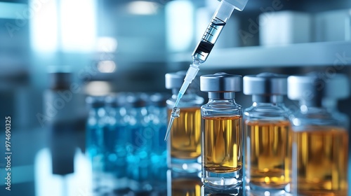 A scene of medical cosmetology treatments botox injection : Generative AI