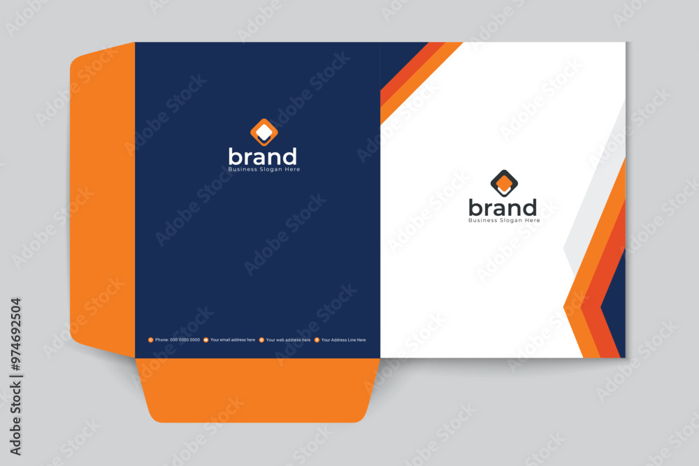 Modern professional presentation folder design Modern professional presentation folder design