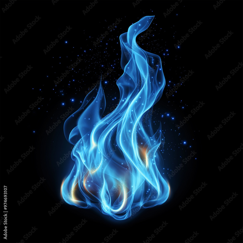 The Realistic burning fire flames, game element, Illustration The Realistic burning fire flames, game element, Illustration