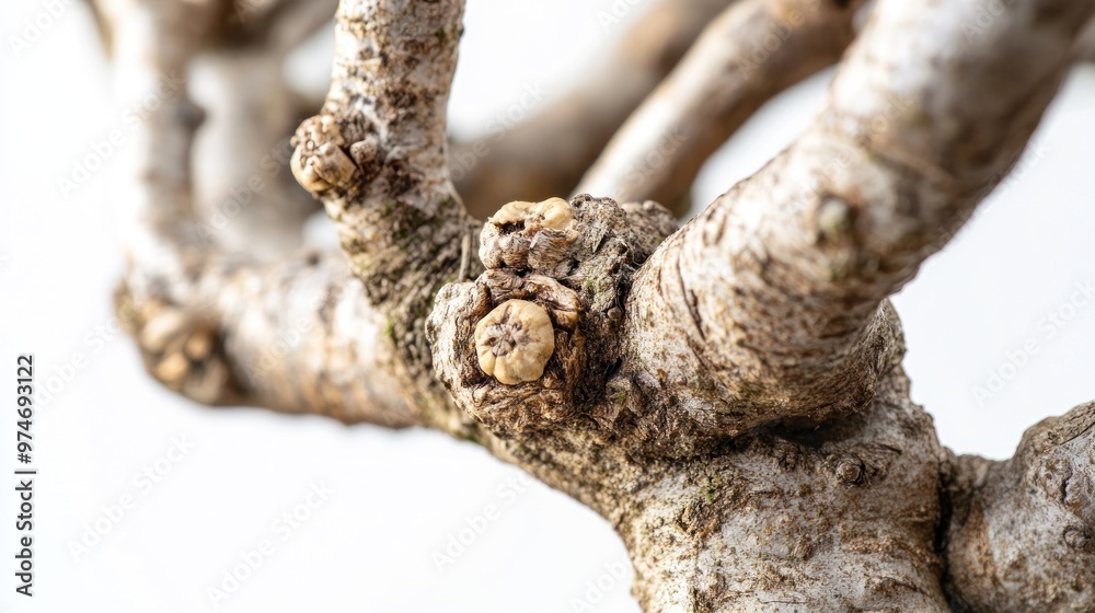 Close-up of a twisted tree branch showcasing its texture and natural beauty. Close-up of a twisted tree branch showcasing its texture and natural beauty.
