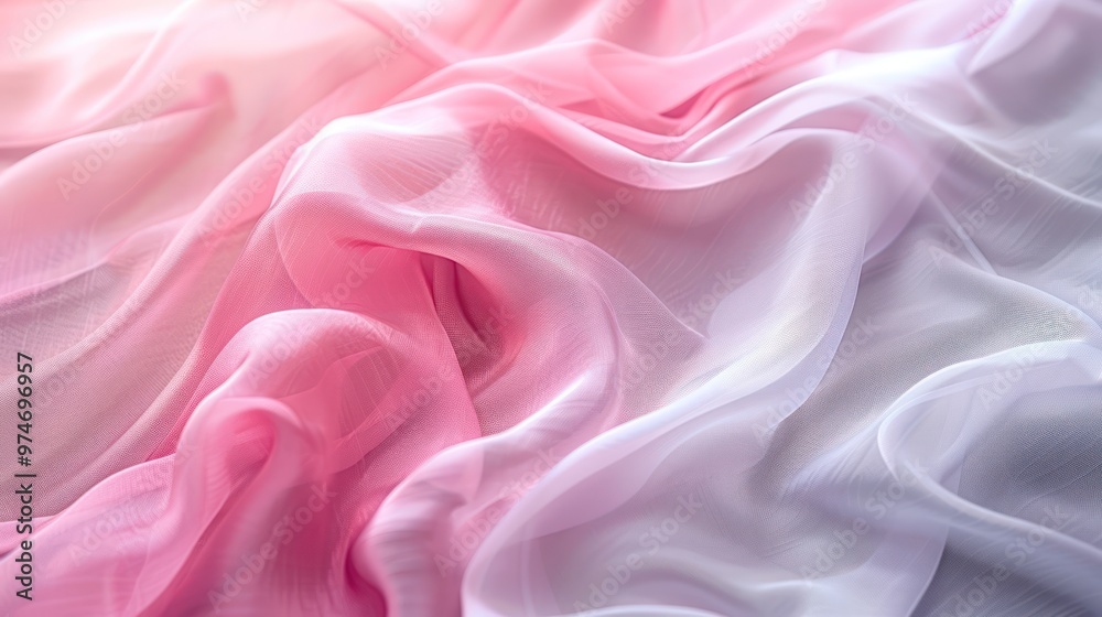 Soft Pink and White Fabric
