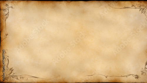 Vintage Worn Ancient Paper Background Old