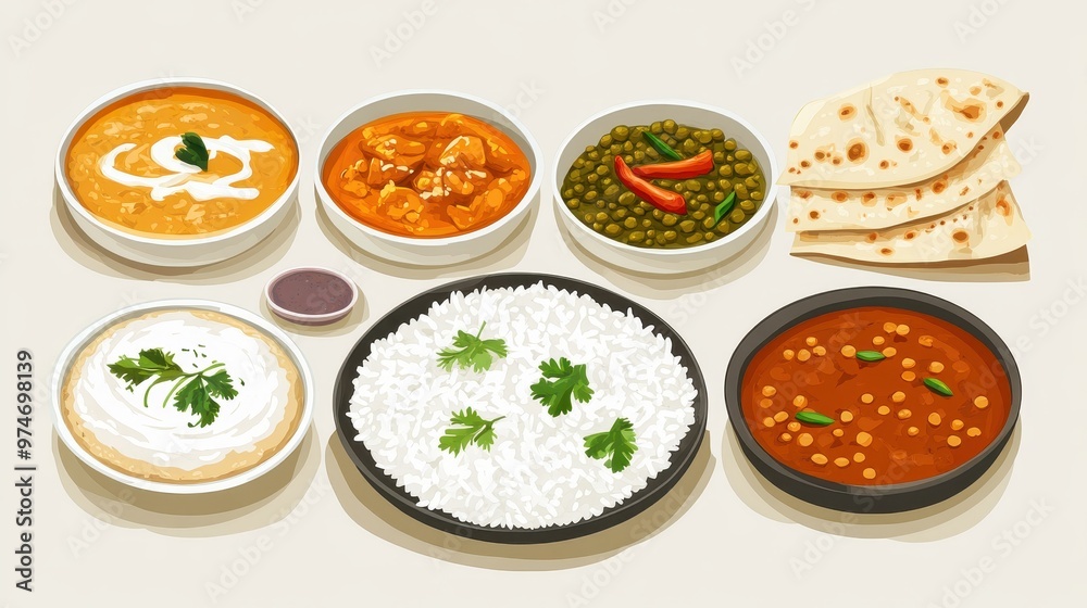 Delicious Indian Cuisine: A Spread of Flavors Delicious Indian Cuisine: A Spread of Flavors