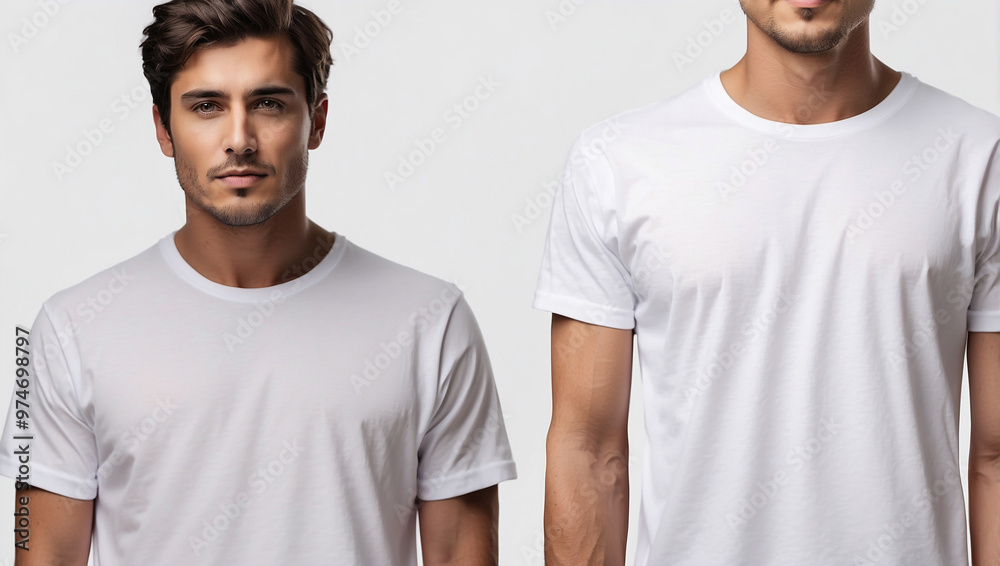 White Male T-Shirt Mockup White T-Shirt Model White Male T-Shirt Mockup White T-Shirt Model
