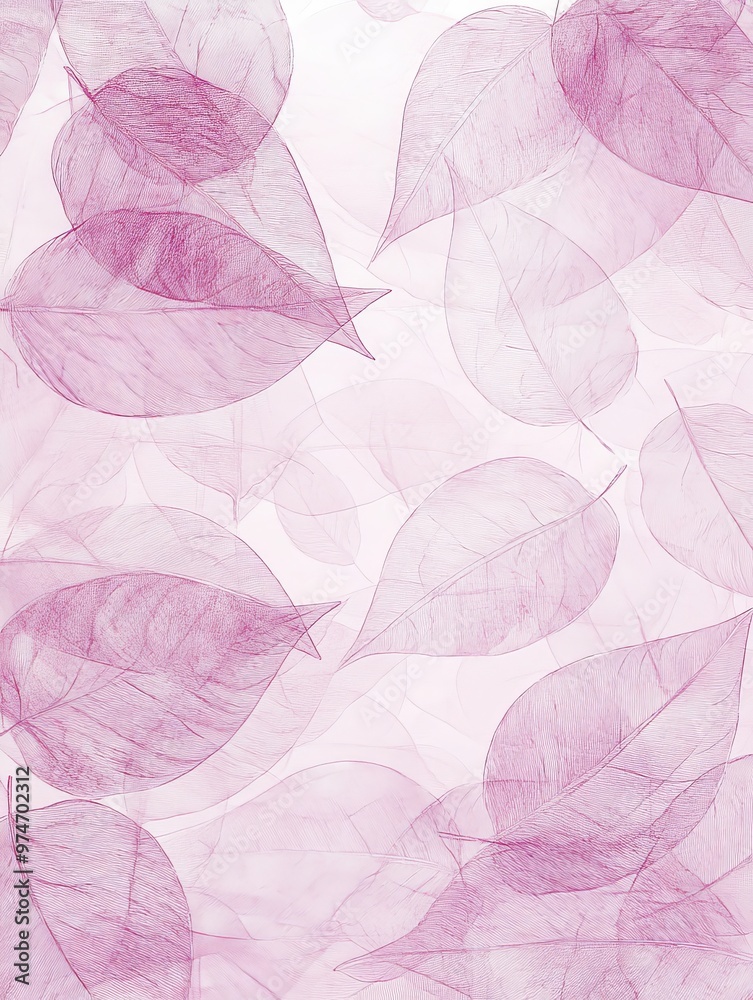 Delicate Pink Leaves Abstract. Delicate Pink Leaves Abstract.