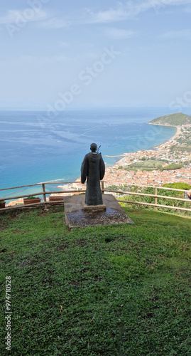 Statue of San Costabile, castellabate - Italy photo