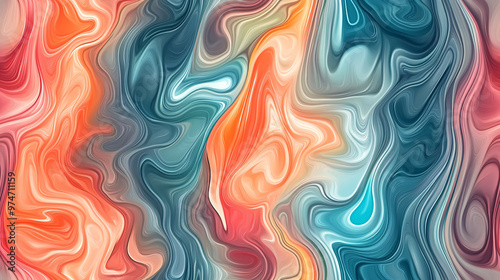 Abstract Swirling Liquid Marble Texture