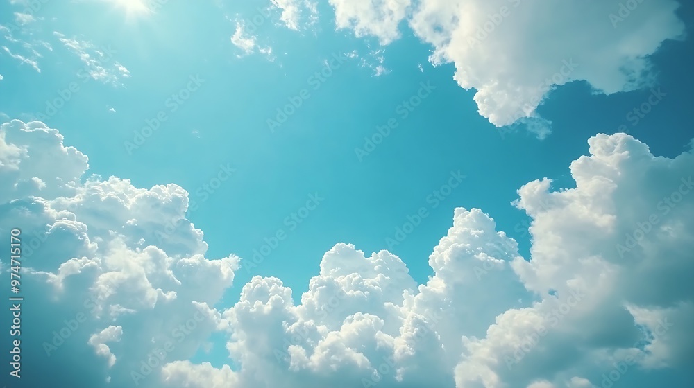 Beautiful stratocumulus clouds in blue sky Clear weather sunny day Beautiful white clouds Timelapse : Generative AI Beautiful stratocumulus clouds in blue sky Clear weather sunny day Beautiful white clouds Timelapse : Generative AI