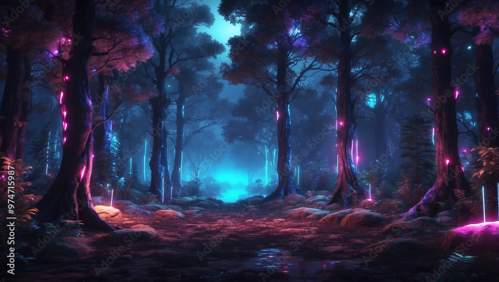 Dark Fairytale Fantasy Forest Night Dark Fairytale Fantasy Forest Night
