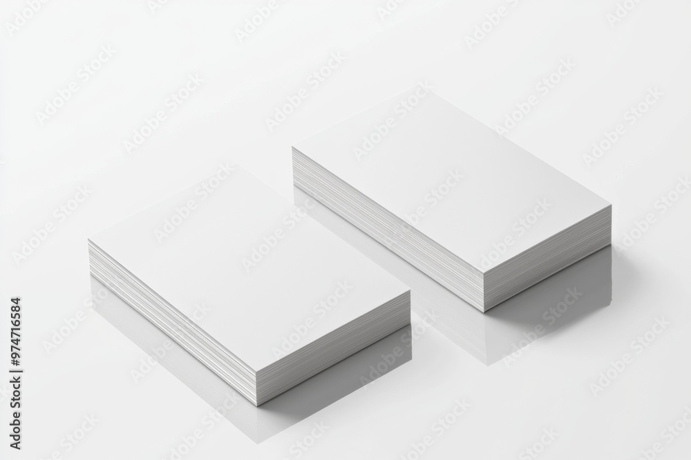 Fototapeta premium Business Card Mockup on Isolated Background created with Generative AI