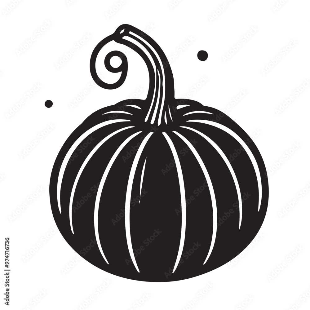 Ink sketch hand drawn pumpkin isolated on white background Ink sketch hand drawn pumpkin isolated on white background
