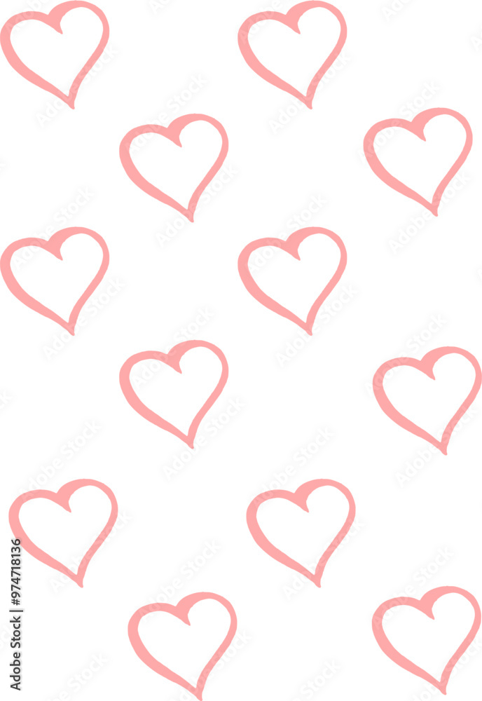 pattern of cute pink hearts. in a checkerboard pattern. pattern of cute pink hearts. in a checkerboard pattern.