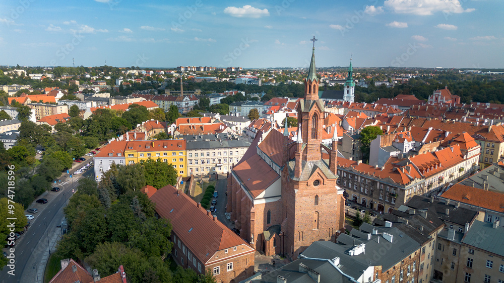 Obraz premium Cathedral of St. Nicholas the Bishop in Kalisz, Poland.